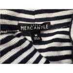 J.Crew J8836 Mercantile Stripe Waffle Funnel Neck Pullover Medium M Photo 5