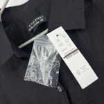 J.Crew Cerise shirt-dress in ramie Black Size 12 NWT Old Money Quiet Luxury Photo 6