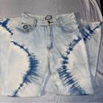 Zana Di VINTAGE Zana-Di light wash tie-dye flare jeans Photo 1