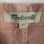 Madewell Sz 27 Emmett Wide Leg Crop Pants In Pink Oyster High Rise Stretch Twill Photo 8