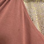 Old Navy Brown Ribbed Knit Tie Neck Halter Midi Dress Small Photo 4