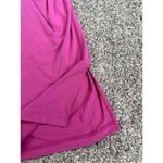 Betabrand Drape Jersey Stretch Midi Dress Pink Women’s M Ruched Fitted Rayon Photo 7