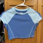 Urban Outfitters Blue Contrast Top Photo 0