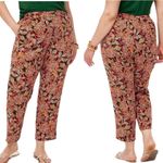 Sanctuary Floral Linen Striaght Leg Pants with Cargo Pockets Photo 1