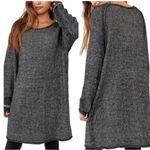 Free People  “lenox” oversized gray and black sweater Photo 1