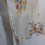 Band of Gypsies  Cream Floral Open Front Sheer Kimono Duster Bohemian Size XS/S Photo 5