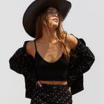 Brixton Black‎ Ditsy Shacket Black Photo 0