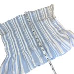 American Eagle Blue & White  Outfitters Stripe Strapless Top Shirt Women’s Large! Photo 1