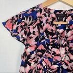 J.Crew Flutter Sleeve Hibiscus Floral Short Sleeve Blouse 00 Photo 5