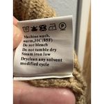 Oversized Crew Neck Sweater Vest Camel Brown Chunky Sleeveless Womens Medium Photo 2