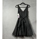 Onyx Nite Dress Womens 10 Black Sleeveless Bow V Neck Dress Party Formal NEW Photo 1