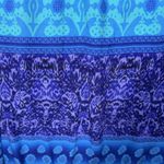 R&K Originals Dress Women 10 Blue Geometric Stripe Midi Dress Vacation Colorful Photo 4