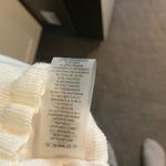 Elie Tahari White Floral Crochet Puff Sleeve Sweater Feminine Soft Coquette Girl Photo 9