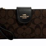 Coach NWT Tech Phone Wallet In Colorblock Signature Canvas Photo 0