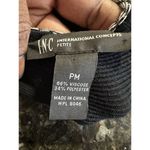 INC  Black Rib Knit  Tank Sweater Ruffle Striped  Midi Dress M Work Office Goth Photo 3