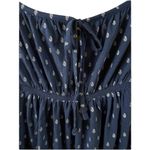 Gap  Navy Patterned Sleeveless High-Low Sleeveless Blouse Photo 3