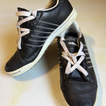 Adidas Walk Hero Tennis Shoes Size 6 Black/White Lace Up Logo Comfort Support Photo 0