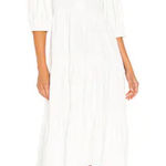 Amanda Uprichard  Saffron Midi Dress In White Photo 0