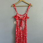 Altar'd State  Floral Jumpsuit Open Back Size Medium NWT Pockets‎ Photo 3