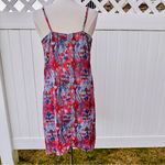 Karen Kane  Red & Blue Trapeze patriotic Dress geometric print Photo 8