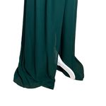 Revelry Bowie Bridesmaid Dress Green Long Gown Women’s Size 2 Slit Chiffon Photo 7