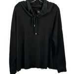 Rachel Zoe Croc Textured Boxy Fit Funnel Neck Pullover Sweatshirt Athleisure XL Photo 0