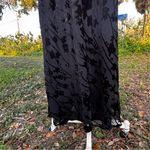 Vintage Eva Blue Black Burnout Velvet Maxi Dress Goth Whimsygoth Boho‎ Size 8 Photo 5
