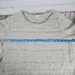 Gap Women Oatmeal Heather Grey Wool Blend Stripe Knit Sweater Long Sleeve Size L Photo 6