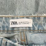 ZARA  Light Wash Distressed Mom Jeans Size 8 Photo 8