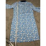 Lilly Pulitzer NWT‎  Ainslee Lunar Blue Palm Beach Petals 3/4 Sleeve Dress Size L Photo 10