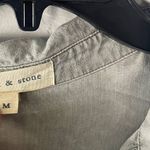 Cloth & Stone Women's Size Medium Sage Green Shirt Dress Photo 4