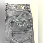 American Eagle 2 Destroyed Vintage High-Rise Festival Denim Jean Shorts Photo 1