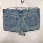 Old Navy  Plus Size 26 Denim Shorts Light Blue‎ Jean OG Straight High Rise 418 Photo 5