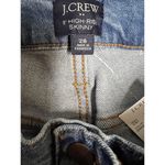 J.Crew  Button Up Jeans Womens Blue Medium Wash High Rise Skinny Jeans Size 28 Photo 6