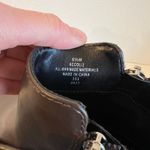 Calvin Klein Chocolate Brown Leather Square Toe Zipper Ankle Boot Size 6.5 Photo 7