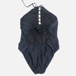 Swimsuit One Piece Size Large Floral Embroidered Pink Purple High Cut Mossimo Photo 2