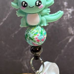 Hand Crafted Green Axolotl Key Holder Photo 0