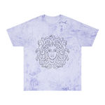 Handmade Medusa Graphic Tee Purple Marble Tie-Dye Unisex T-Shirt Size S Photo 2