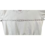 Morning Sun Top Stitch Y2K Sweatshirt Petite M Beaded Fall Leaves Granny Cottage White Size undefined Photo 5