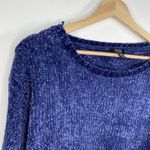 Jones New York Blue Crew Neck Long Sleeve Knit Sweater Women's Size Small S Photo 2
