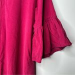 Holly Shae Design Pink Corduroy Stella Mini Dress Bell Sleeve Size Medium Photo 5