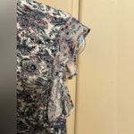 Lucky Brand Blue and Pink Floral Blouse Photo 3