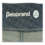 Betabrand  Ponte Knit‎ Dress Pants Herringbone Blue Pull On Size Small Petite Photo 6