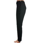 ZARA Woman Black Mid Rise Side Zip Straight Leg Trouser Dress Pants Size S Photo 1