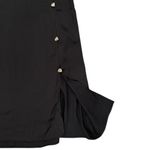 Baobab Katio Black Satin Maxi Skirt Small NWT Side Slit w/ Metal Hardware Photo 2