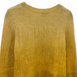 COS  Yellow Balayage Long Sleeve Crewneck Mohair Wool Blend Women’s Size XS Photo 5