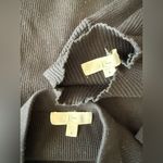 Klesis Black Knit Bodycon Turtleneck 2 Piece Skirt Set, Size Small Photo 2