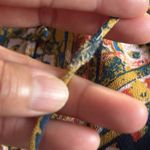 Free People  Bell Sleeves Tunic with Mandarin Collar Magic Mystery Printed M Photo 11