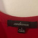 Ambiance Vibrant Red Midi Dress Size L Photo 3