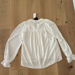 Gibson NWT  Look Long Sleeve Off White Blouse Photo 2